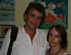 Alexei Chmelev with his wife