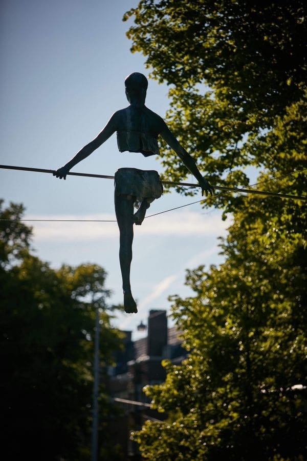 Open Space (High Wire Girl Tight Rope Balancing Statue) – ArtParkS